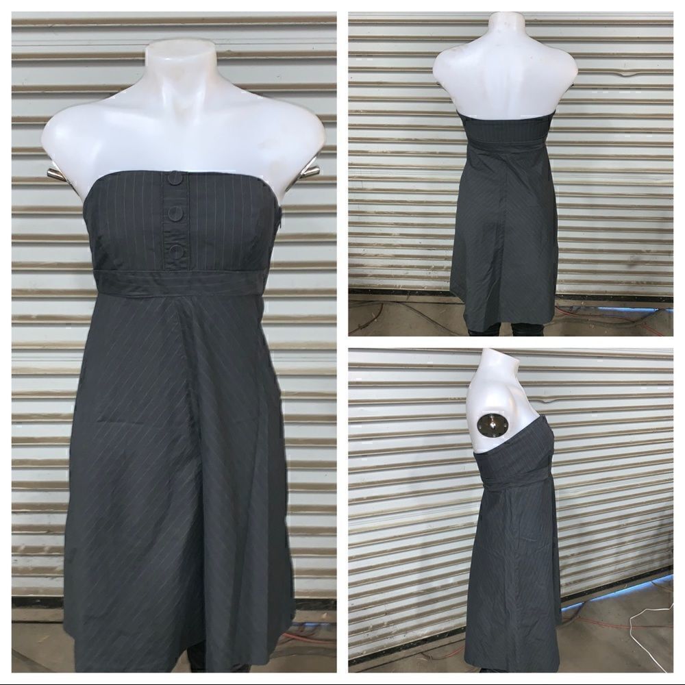Gap strapless tuxedo dress side zipper